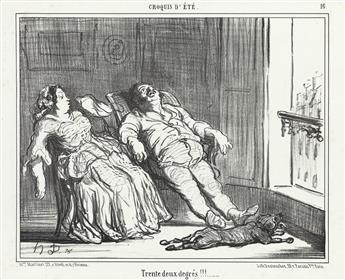 HONORÉ DAUMIER Group of 4 lithographs.